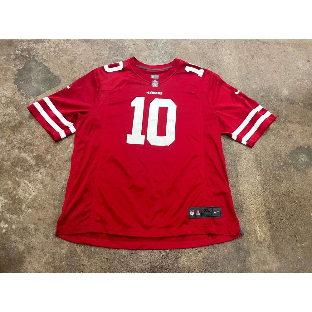 San Francisco 49ers Jersey Men XL Red Jimmy Garoppolo Nike On Field Football NFL